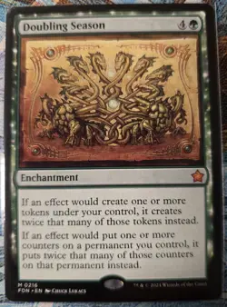 Doubling Season, Foundations,MTG, Regular,#216,NM++ - Image 1
