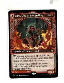 MTG SkeenAB Birgi God of Storytelling SHOWCASE from Kaldheim. NM. - Image 1