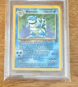 POKEMON TCG BLASTOISE 2/130 BASE SET 2 GRADE 7 EXCELLENT ULTRA RARE CARD !! - Image 2