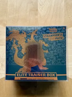 Pokemon Champion's Path Elite Trainer Box Factory Sealed New + Protective Case 820650805455 - Image 1