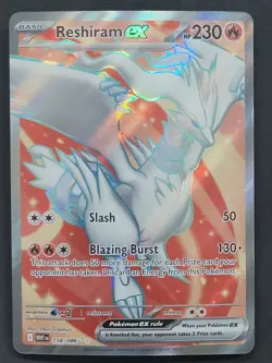 Reshiram ex 158/086 Ultra Rare White Flare Pokemon TCG - Image 1