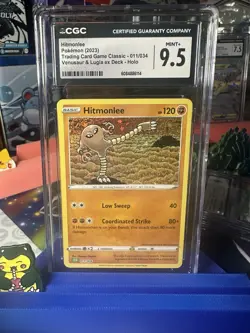 Pokemon CGC 9.5 Mint+ TCG Classic Collection Holo Hitmonlee CLV 011/034 - Image 1