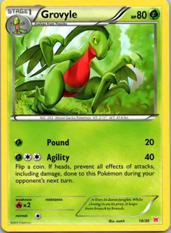 Pokemon TCG Grovyle 18/30 XY Trainer Kit Latias LP - Image 1