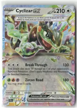 Pokemon Cyclizar ex - Double Rare SV08: Surging Sparks 159/191 NM - Image 1