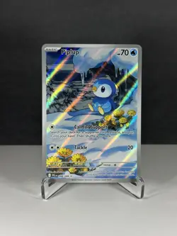 Pokemon TCG Piplup 98/94 Illustration Rare IR Phantasmal Flames Raw Near Mint - Image 1