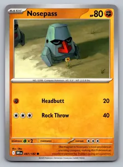 Pokemon TCG SV10: Destined Rivals Nosepass 097/182 - Image 1
