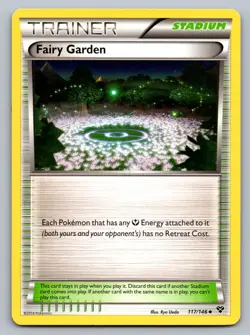 Pokemon TCG XY Base Set Fairy Garden 117/146 - Image 1