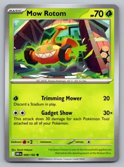 Pokemon TCG SV10: Destined Rivals Mow Rotom 009/182 - Image 1