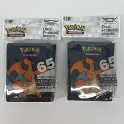 Pokemon Deck Protector Sleeves 65 Sleeves in Each Pack 2 Packs CHARIZARD NEW - Image 1