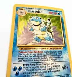 Pokemon Blastoise 2/102 Base Set Holo Rare 1999 WOTC Played Read - Image 3
