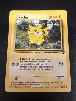 Pokemon TCG Pikachu Jungle 60/64 Regular Unlimited Common (1) - Image 1
