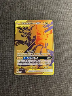 2021 Pokemon TCG Pikachu & Zekrom GX SM248 Full Art Holo Black Star Promo - Image 1
