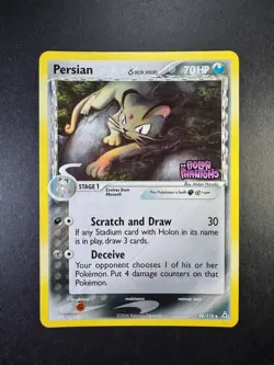 2006 Pokemon Persian EX Holon Phantoms 48/110 Reverse Holo Stamped - Image 1