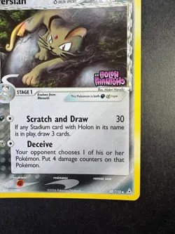 2006 Pokemon Persian EX Holon Phantoms 48/110 Reverse Holo Stamped - Image 5