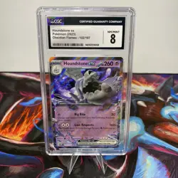 Houndstone EX CGC Graded NM/Mint 8 Pokemon Card Obsidian Flames 102/197 - Image 1