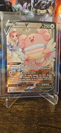 Pokemon Blissey V Full Art Ultra Rare Holo Card TG22/30 Silver Tempest - Image 1