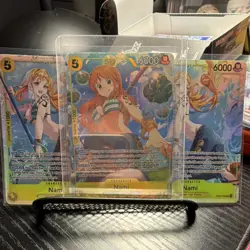 UNRELEASED* EB03 Nami Lot x3 One Piece Cards EB03-053 2x SR 1x ALT art - Image 1