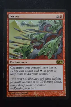 Magic The Gathering MTG FERVOR Magic 2013 MP Moderately Played - Image 1