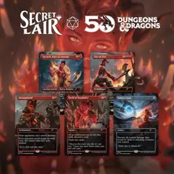 MTG Secret Lair x Dungeons & Dragons - Karlach's Rage - Rainbow FOIL - NEW - Image 1