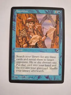 Magic the Gathering MtG Karte Intuition - EX - Tempest - English - rare - Image 1
