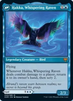 Alrund, God of the Cosmos // Hakka, Whispering Raven [Kaldheim] - Image 2