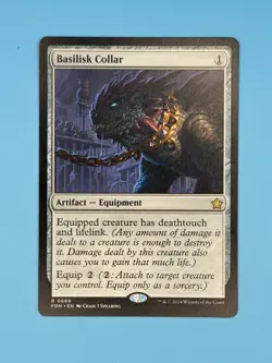 Basilisk Collar Foundations MTG Magic: the Gathering Artifact Equipment - Image 1