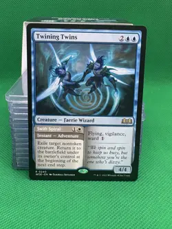 MTG - TWINING TWINS // SWIFT SPIRAL - Wilds of Eldraine (R) - Image 1