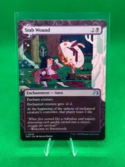 MTG Stab Wound - WOT Wilds of Eldraine - Image 1