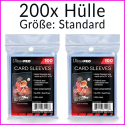 Ultra Pro Karten Hullen Card Sleeves TCG fur Pokemon MTG Hulle 200x schutzhullen - Image 1