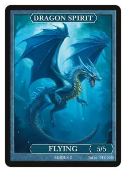 Dragon Spirit Token Flying Givememana Tokens Series 2 Magic the Gathering MTG - Image 1