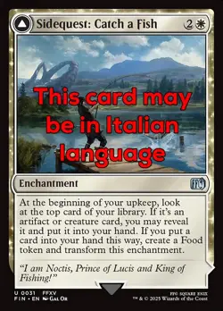 MTG SIDEQUEST: CATCH A FISH FOIL EXC MISSIONE SECONDARIA CATTURARE PESCE 31 FIN - Image 1