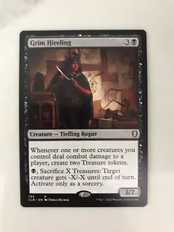 Grim Hireling MTG Magic the Gathering Card NM Near Mint Baldur's Gate CLB - Image 1
