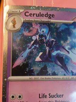 HEART SWIRL Pokemon Scarlet & Violet SEALED Ceruledge Pokemon Day 2024 Promo - Image 3