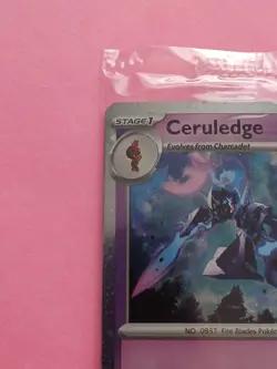 HEART SWIRL Pokemon Scarlet & Violet SEALED Ceruledge Pokemon Day 2024 Promo - Image 4