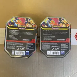 Pokemon Mega Charizard X & Y Tins (x2 Pair) - Both Artworks - Brand New & Sealed - Image 2