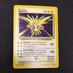 Pokemon TCG Zapdos Holo Base Set 1999 Unlimited Rare Card 16/102 - Image 1
