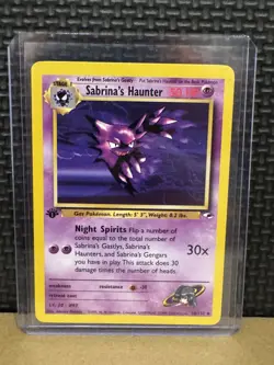 2000 Pokemon Gym Heroes - Sabrina’s Haunter - 1st Edition Ungraded 58/132 - Image 3