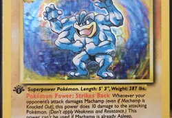 Pokemon Machamp 100 HP Holo Rare Base Set 1st Edition 8/102 Wizards Card 1999 - Image 3