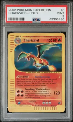 Charizard Holo #6/165 - 2002 Pokemon Expedition - PSA 9 - Rare! - Image 1