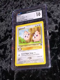 Igglybuff 2001 Black Star Promo #36 Pokemon League CGC 10 Graded Gem Mint WotC - Image 2