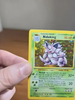 Pokemon TCG Nidoking Base Set Unlimited Holo 11/102 WOTC VTG 1999 MP/HP - Image 2