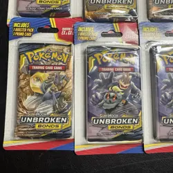 Pokemon TCG Unbroken Bonds Booster Pack Bundle 9 Sealed Packs - Image 2