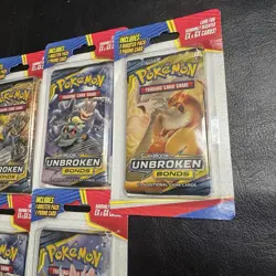 Pokemon TCG Unbroken Bonds Booster Pack Bundle 9 Sealed Packs - Image 4