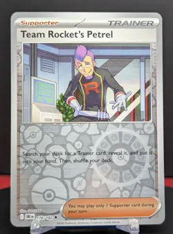 Pokemon Team Rocket's Petrel #176/182 English Destined Rivals Reverse Holo - Image 1