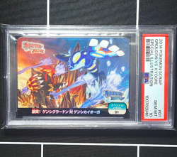 PSA 10 Primal Groudon VS Primal Kyogre #01 SP Pokemon Scrap Card Japanese 2014 - Image 1
