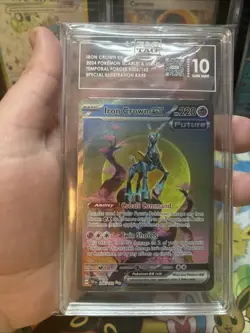 Pokemon Iron Crown ex 206/162 SIR Temporal Forces TAG 10 Gem Mint - Image 4