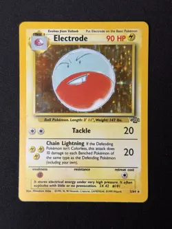 Pokemon TCG: 1999 Jungle Unlimited Electrode 2/64 Holo Rare - Image 1