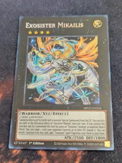 Yugioh Exosister Mikailis Prismatic Secret Rare MP23 - Image 1