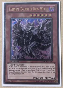 Latinum, Exarch of Dark World PHSW-EN085 Ultimate Rare 1st Ed - Image 1