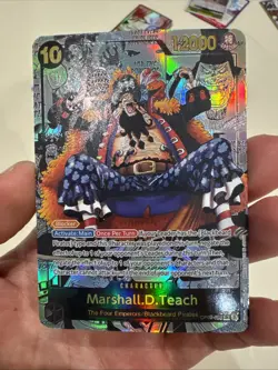 One Piece CCG Marshall.D.Teach English Manga AlternativeArt OP09-093 Custom Card - Image 1